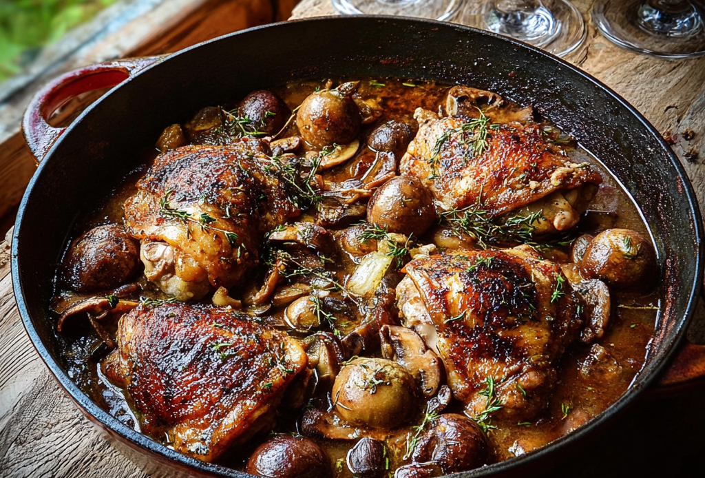 Braised French Chicken with Herbs