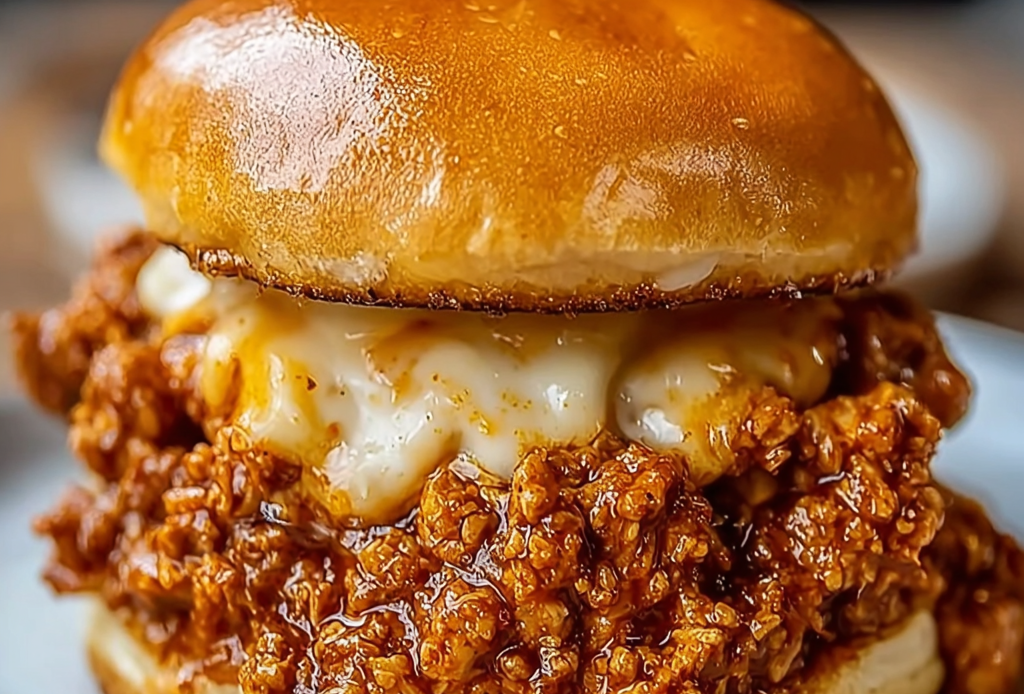 Cajun Chicken Sloppy Joes with Spicy Kick