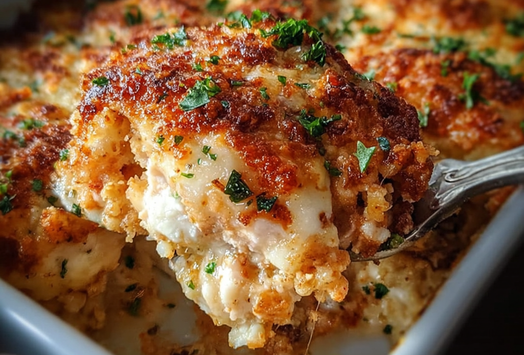 Chicken Parmesan Casserole with High Protein