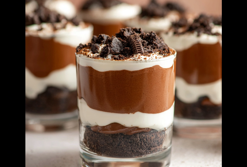 Chocolate Parfait Preparation