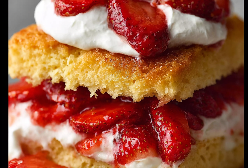 Classic Strawberry Shortcake with Sweet Biscuits