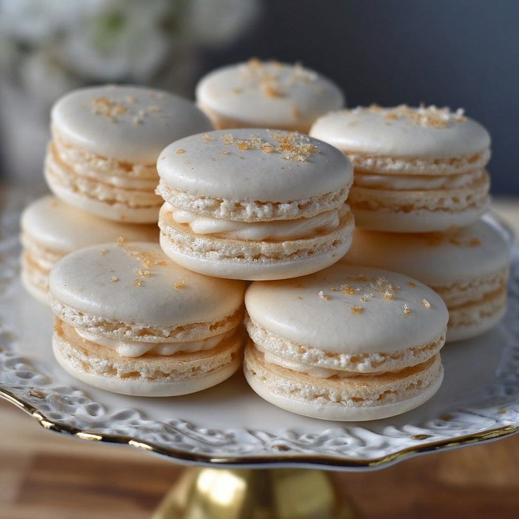 Classic Vanilla Macarons: Creamy and Elegantly Sweet