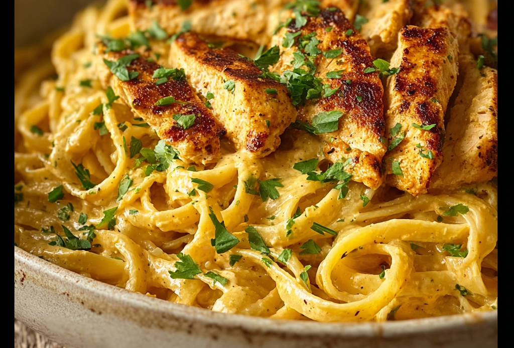 Cowboy Butter Chicken Linguine with Herbs