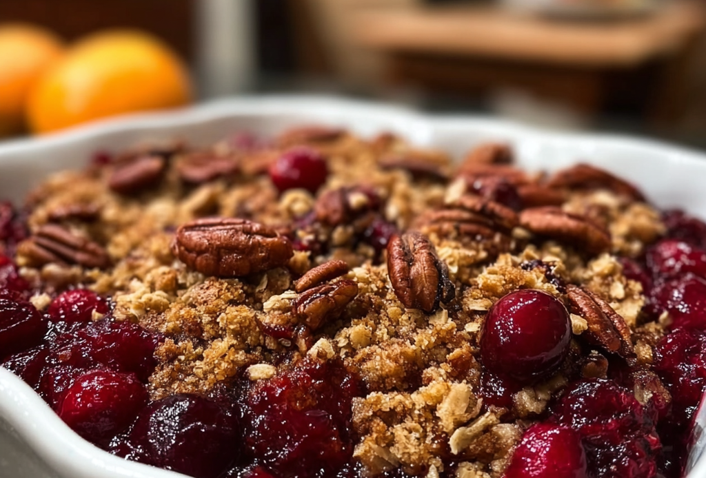 Cranberry Orange Pecan Crisp Delight