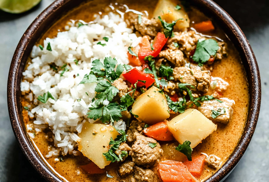 Creamy Massaman Curry with Tender Beef