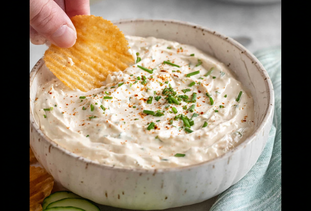 Creamy and Cheesy Homemade Chip Dip