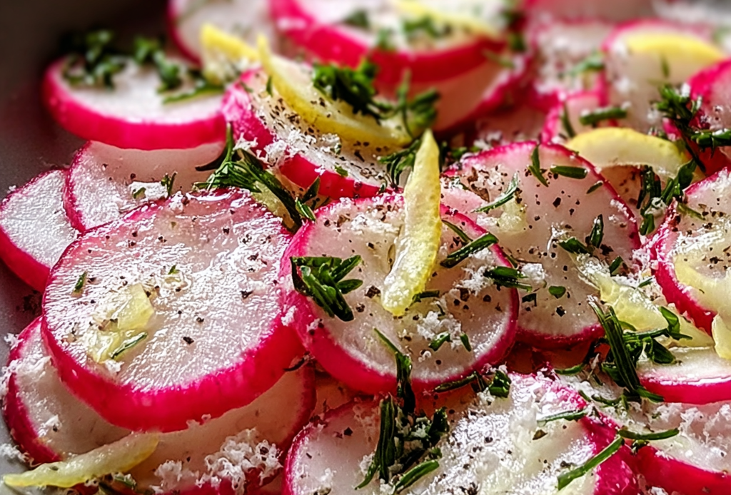 Crisp Radish Salad with Lemon Dressing