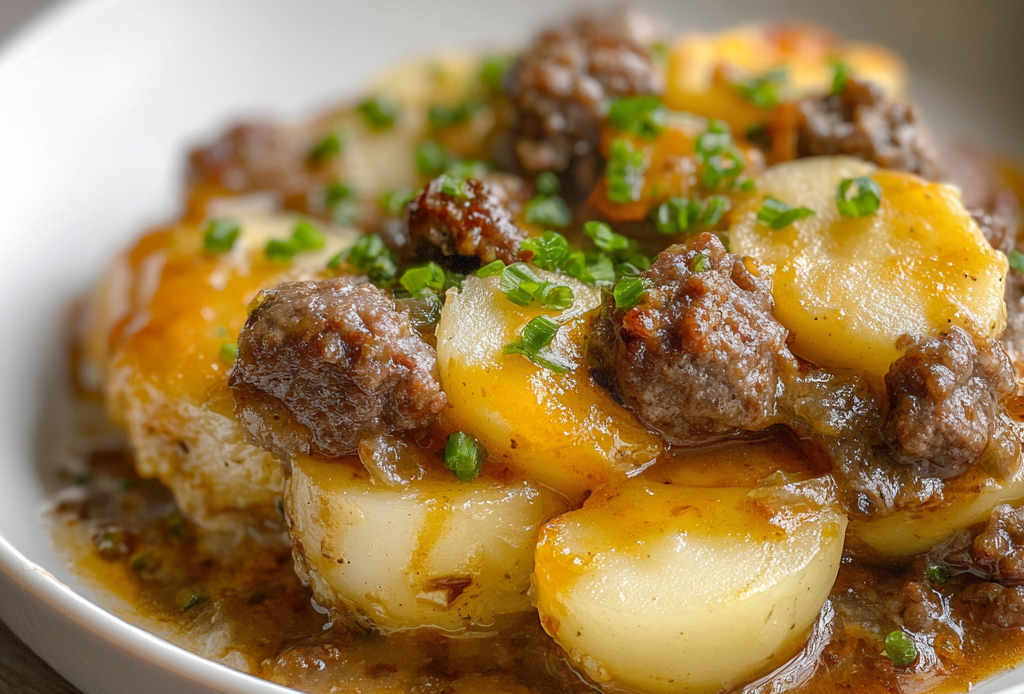 Crockpot Hamburger and Potato Casserole