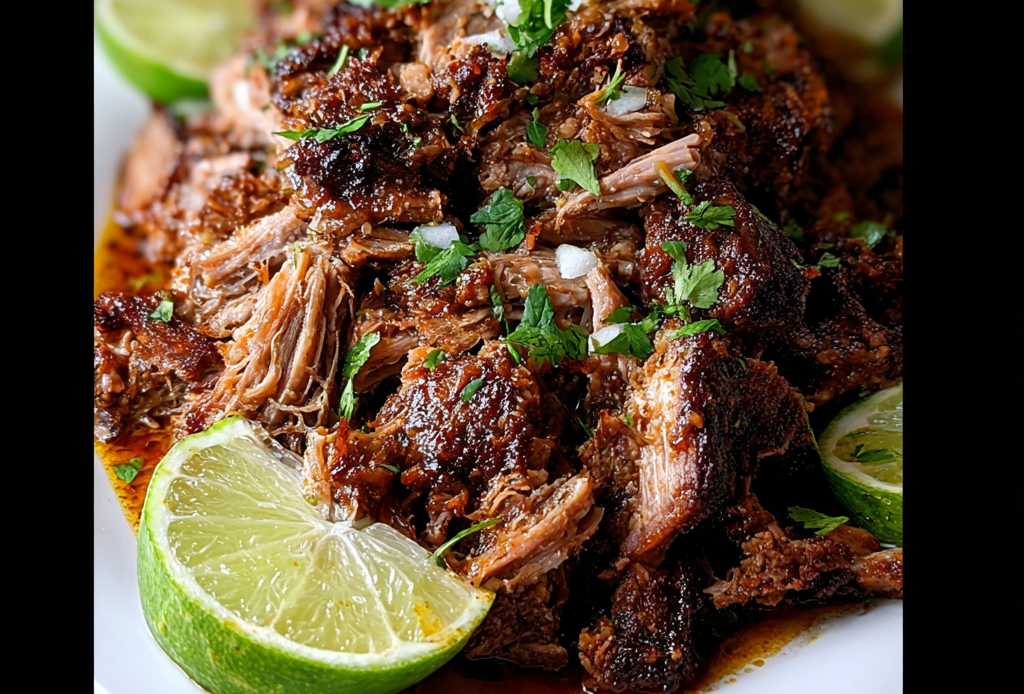 Crockpot Pork Shoulder with Orange and Lime