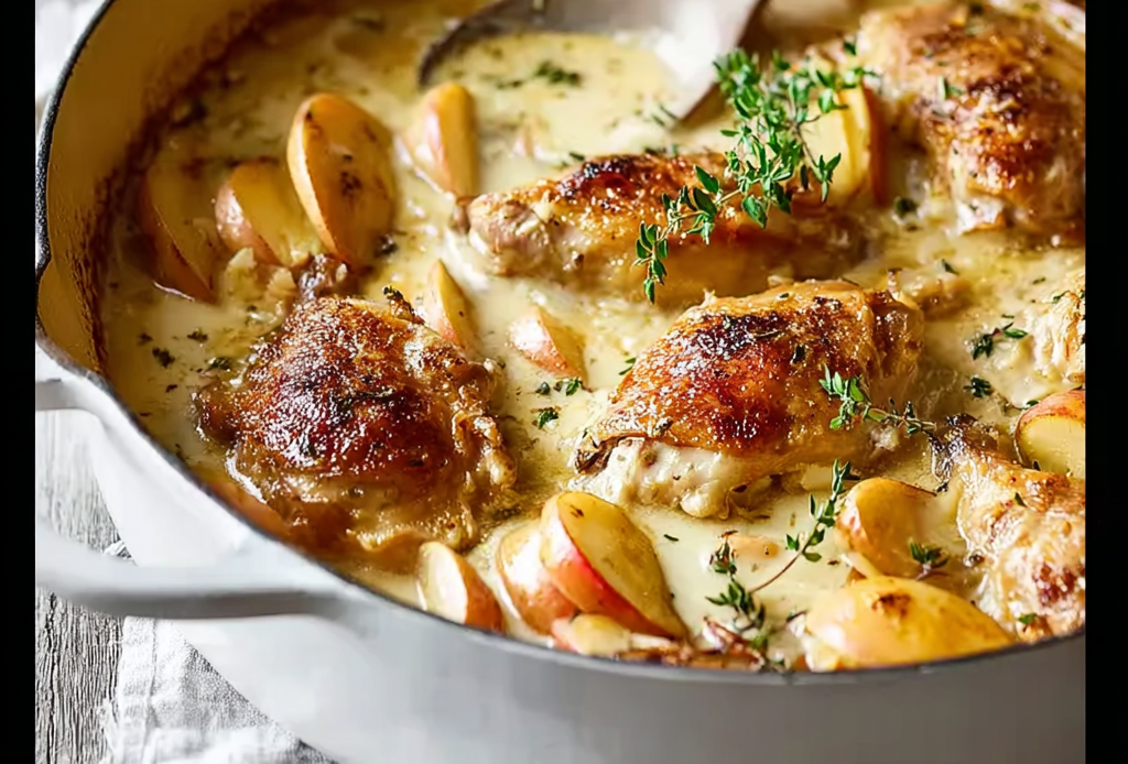 French Chicken Casserole with Cream