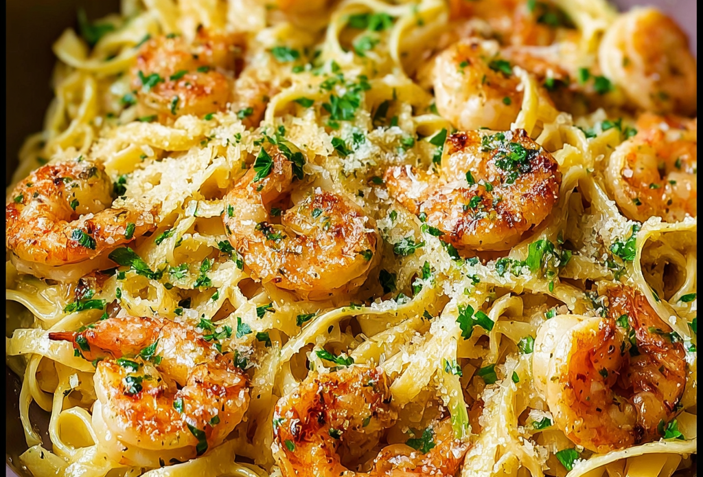 Garlic Butter Shrimp Pasta Recipe