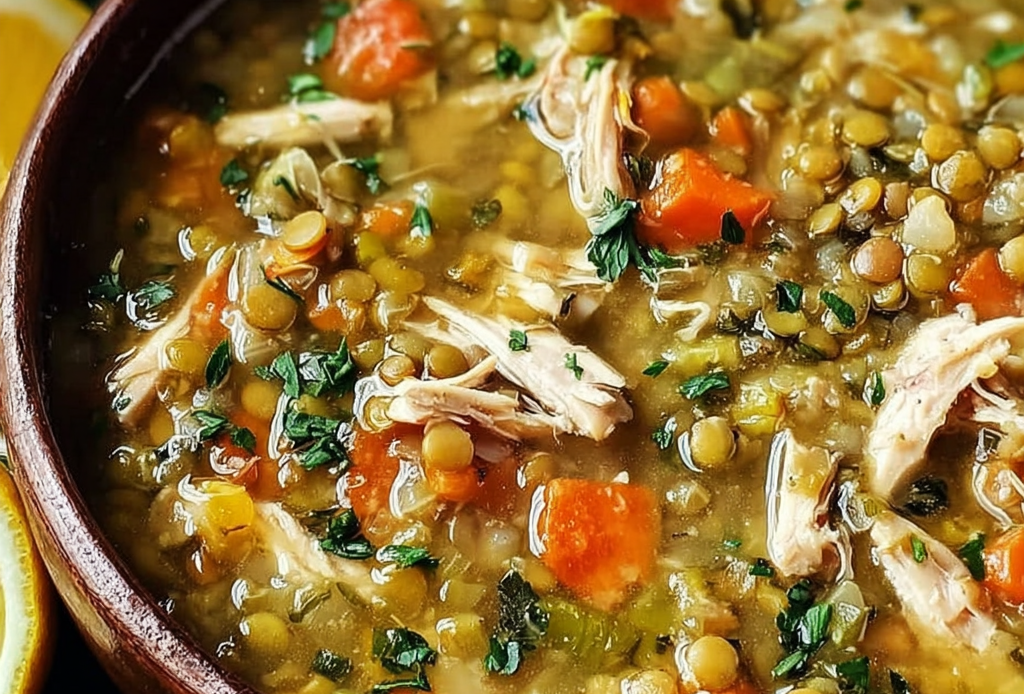 Hearty Turkey and Lentil Soup