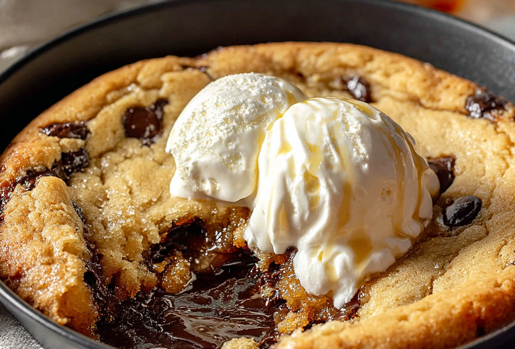 Homemade Pizookie: A Gooey Cookie Skillet Dessert