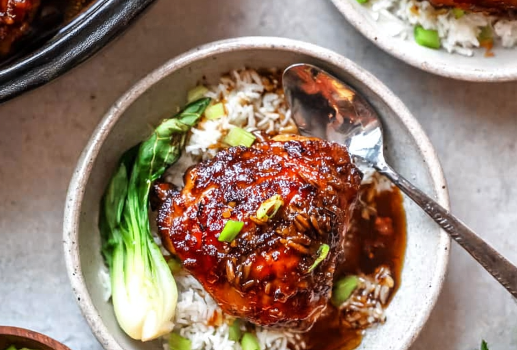 Honey Garlic Chicken Thighs for the Slow Cooker