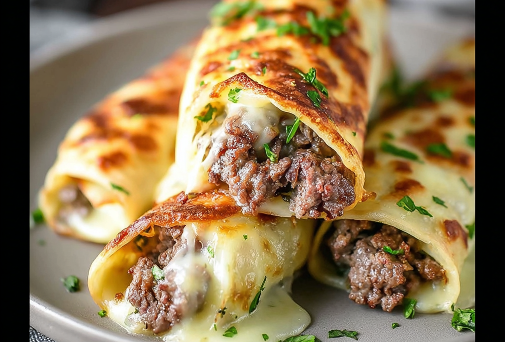 Keto Philly Cheesesteak Rolls