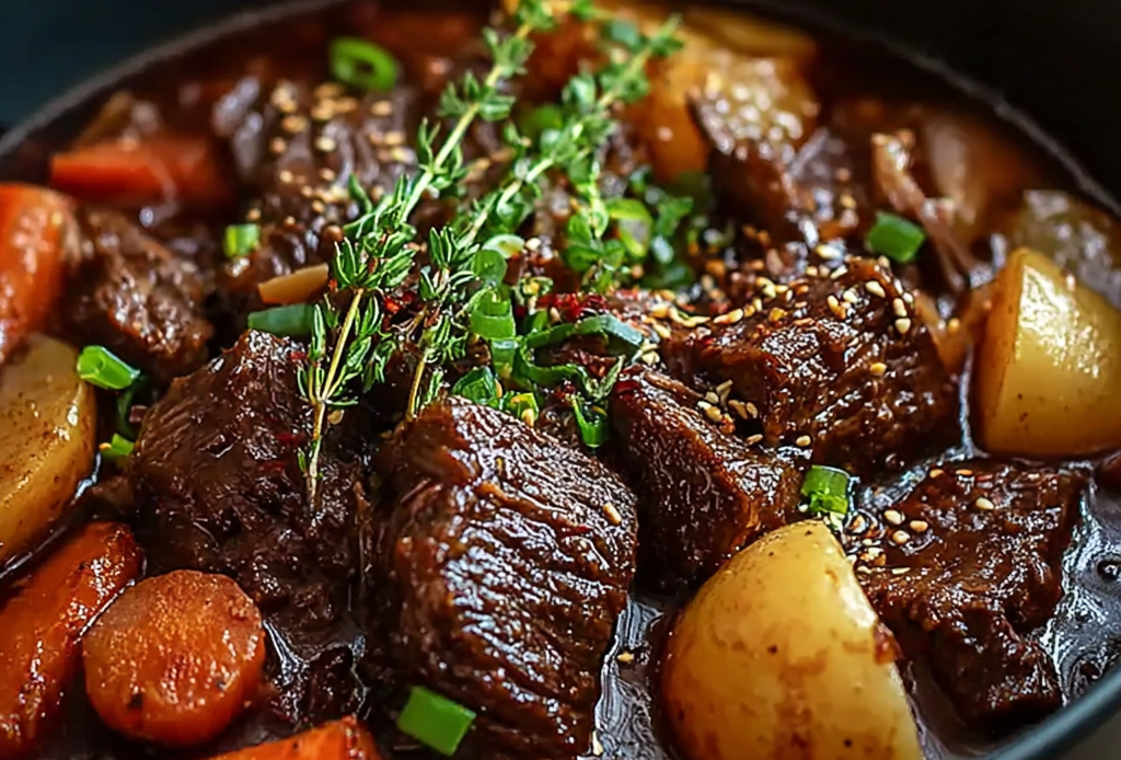 Korean Pot Roast Preparation