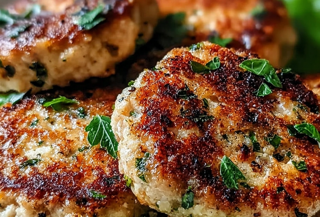 Mediterranean Chicken Patties with Herbs