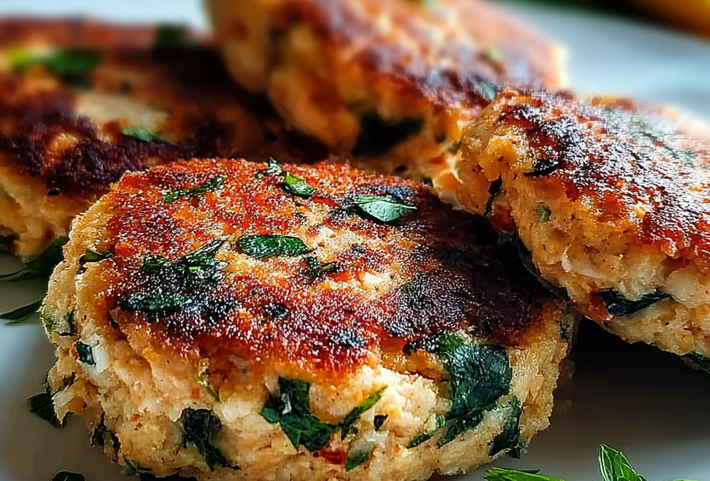 Mediterranean Chicken Patties with Herbs