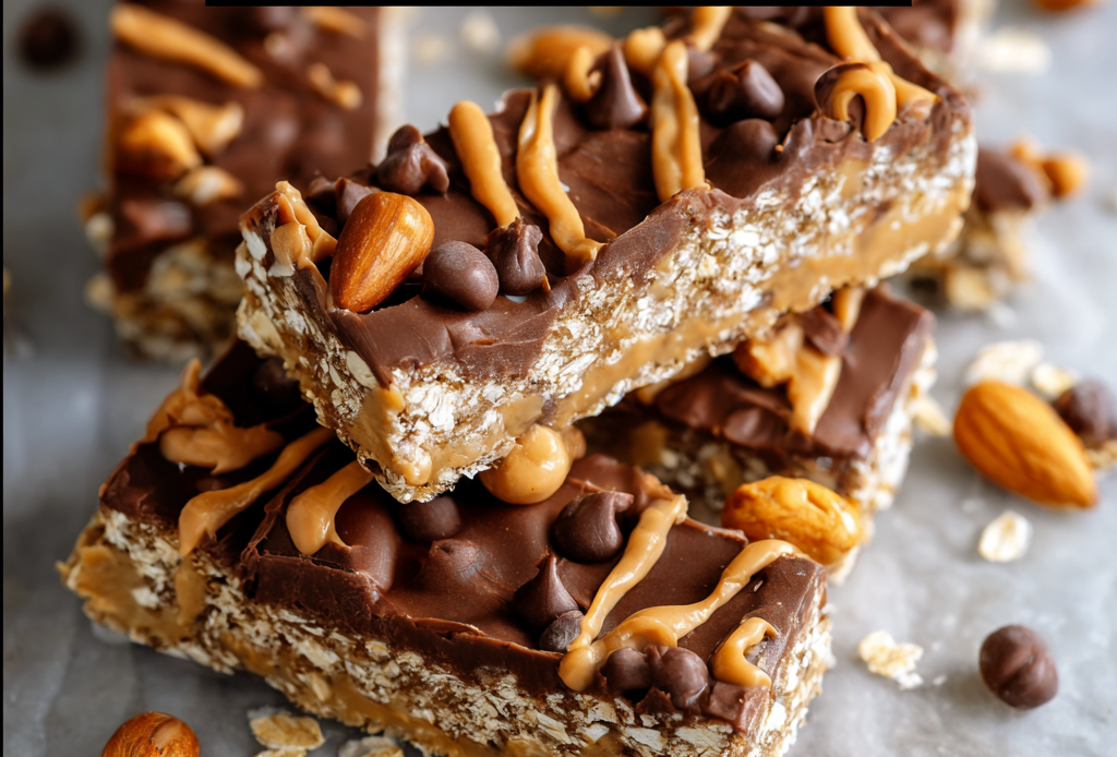 No-Bake Protein Bars with Oats and Peanut Butter