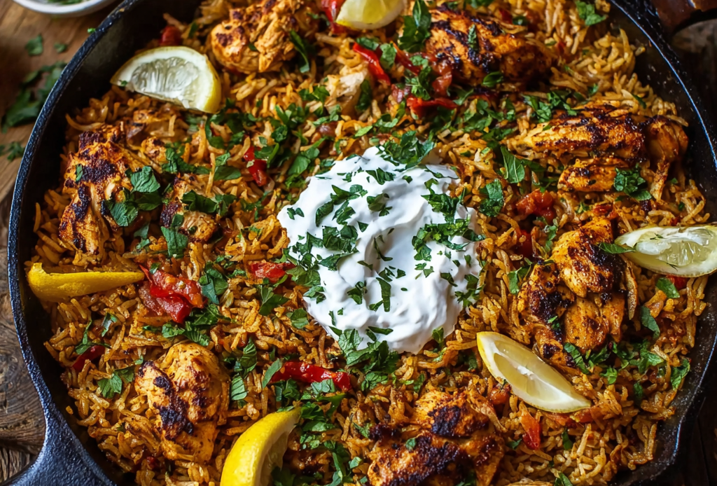 One-Pot Chicken Shawarma with Rice
