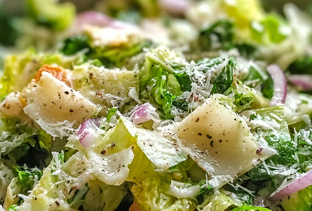 Parmesan Chopped Salad with Italian Dressing