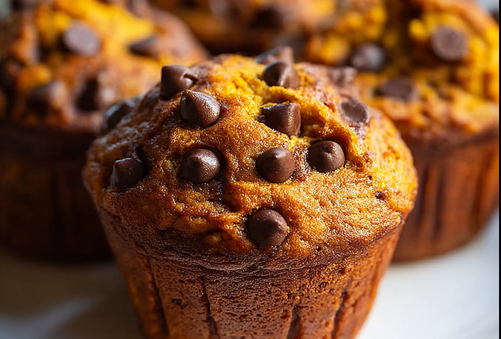 Pumpkin Chocolate Chip Muffins for Fall