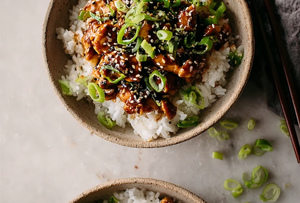 Quick Teriyaki Turkey Rice Bowls for Dinner