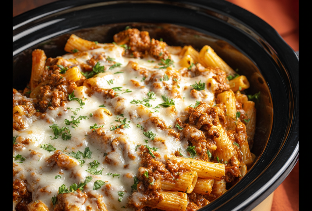 Slow Cooker Baked Ziti