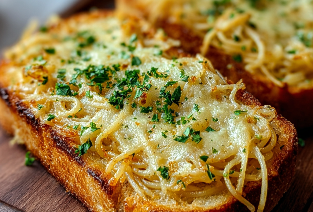 Spaghetti with Garlic Bread