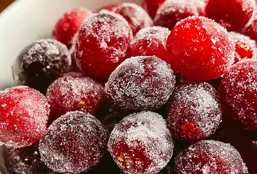 Vanilla Candied Cranberries Recipe