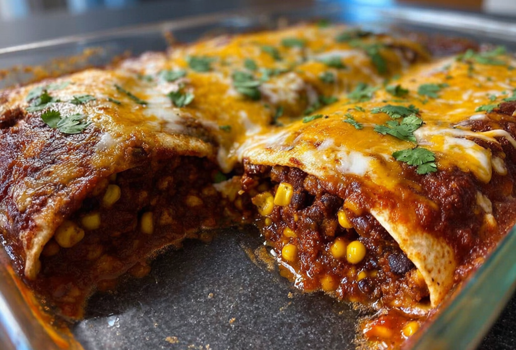 Vegetarian Black Bean Enchiladas