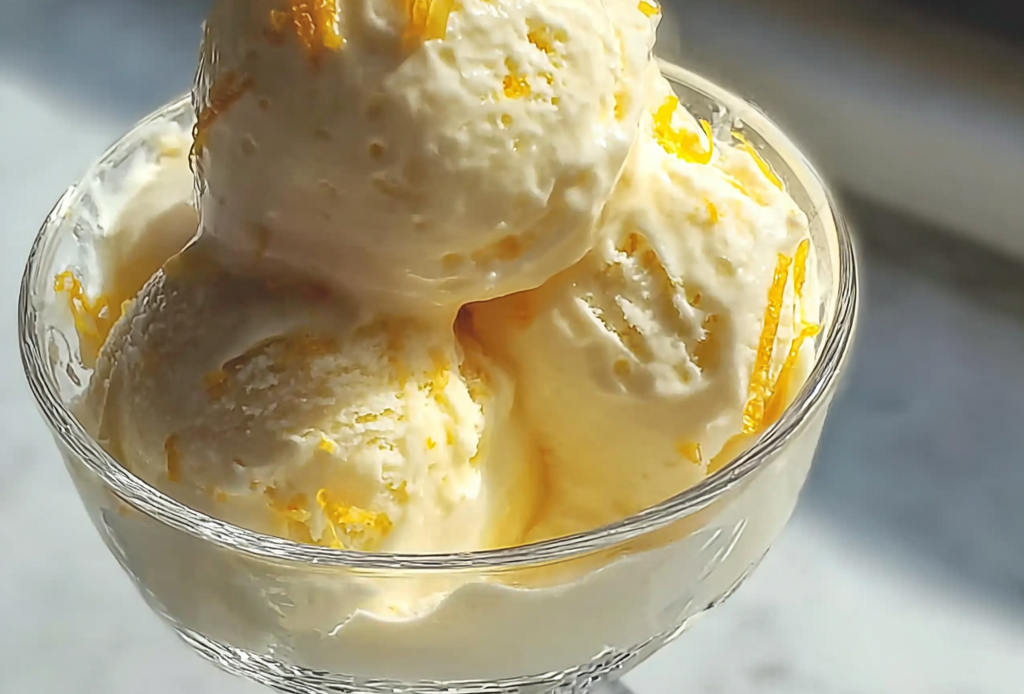 Zesty Lemon Ice Cream Delight