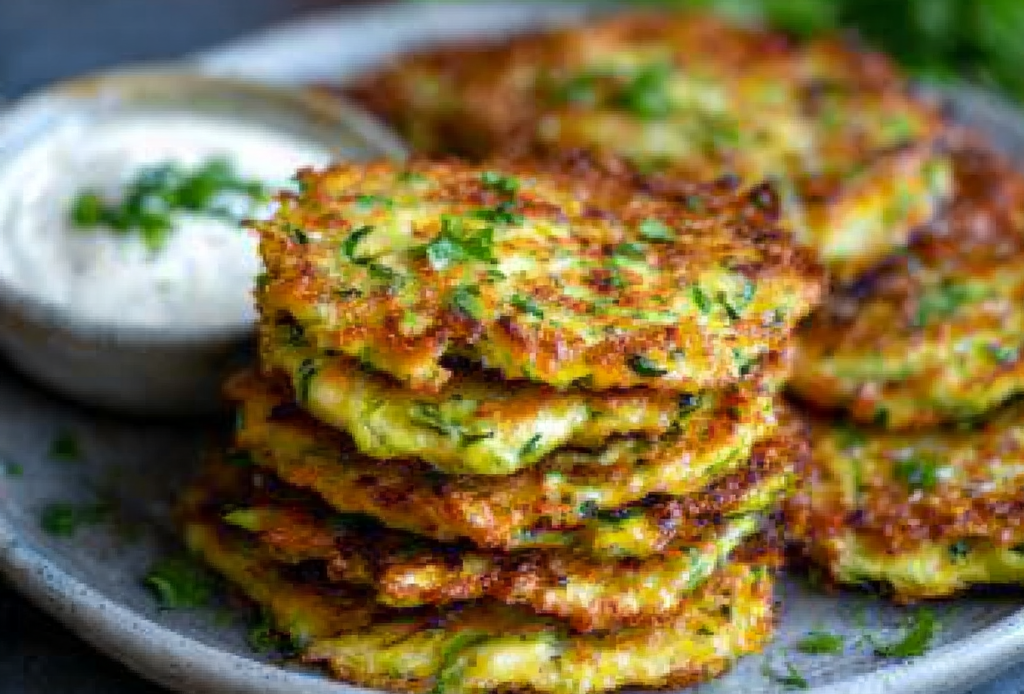 Zucchini Fritters for a Side Dish