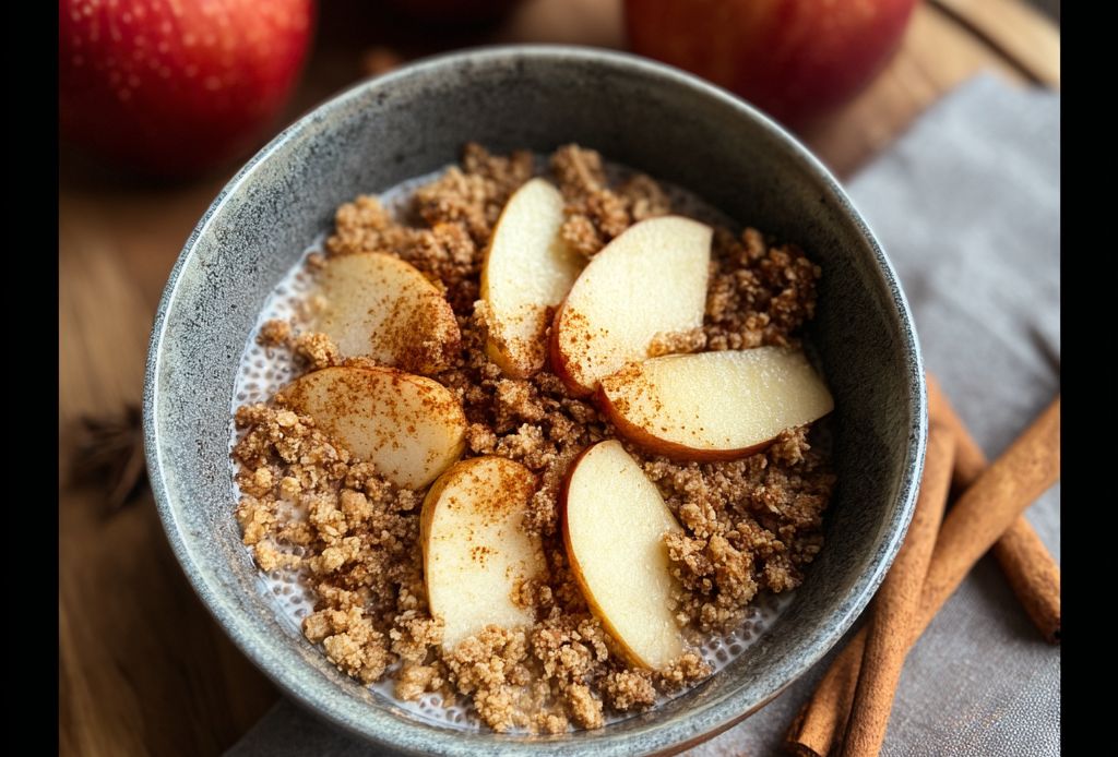Apple Crumble Chia Seed Pudding