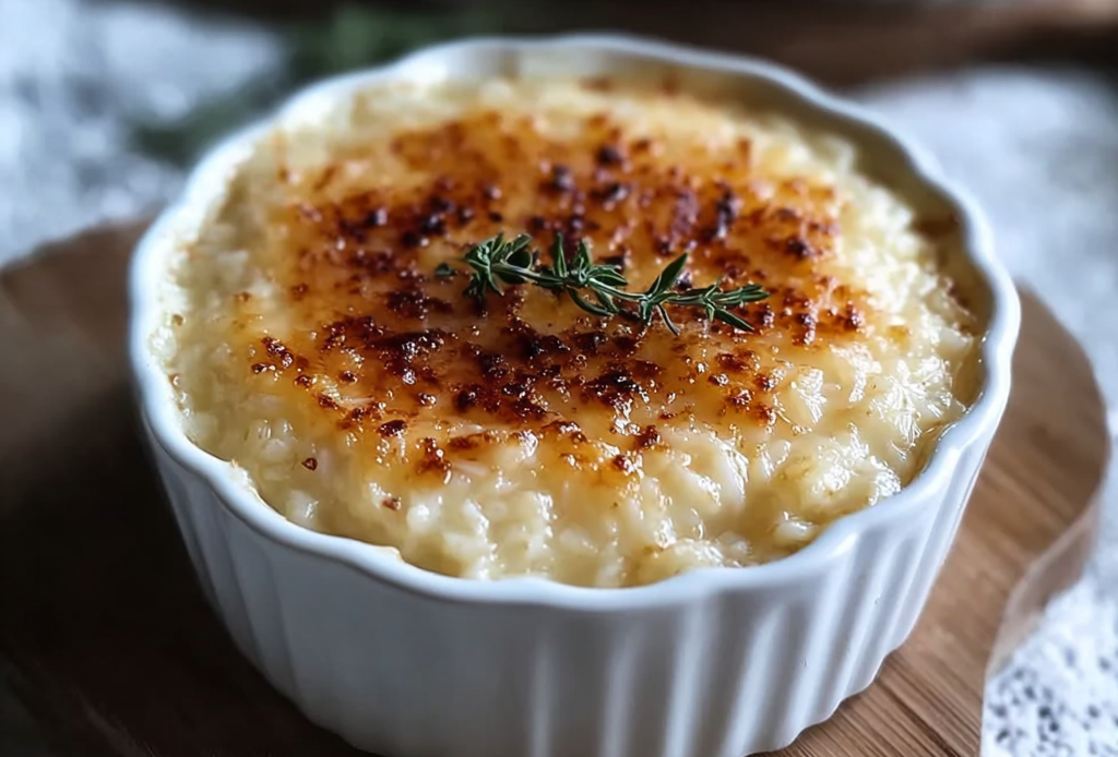 Baked Rice Pudding with Condensed Milk
