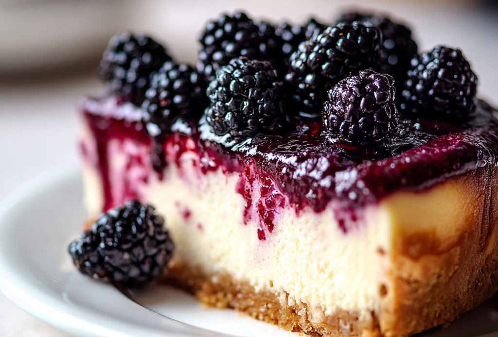 Blackberry Cheesecake Preparation