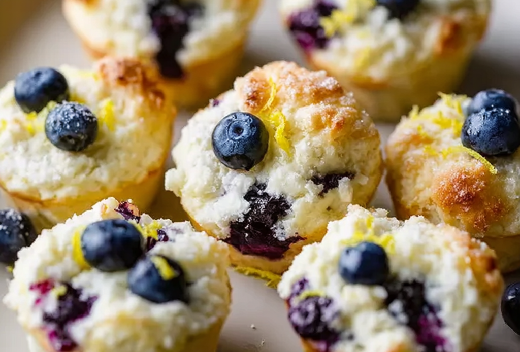 Blueberry and Lemon Zest Cottage Cheese Bites