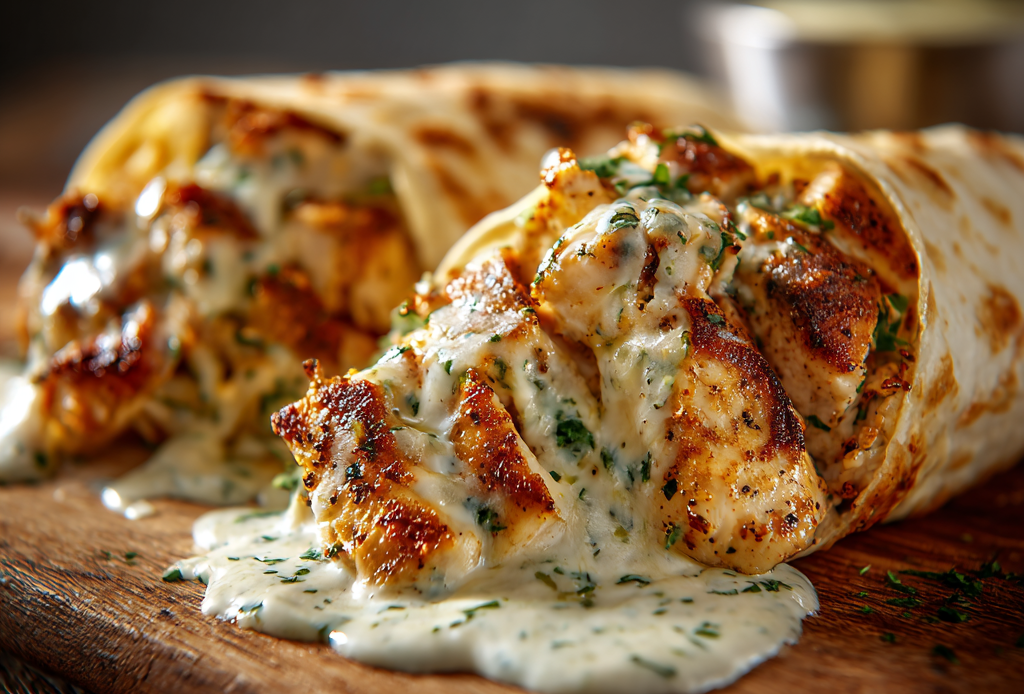 Cheesy Garlic Chicken with Melted Cheese