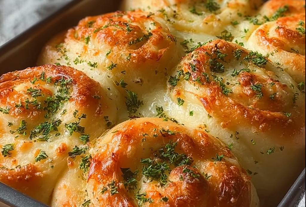 Cheesy Garlic Pull-Apart Rolls