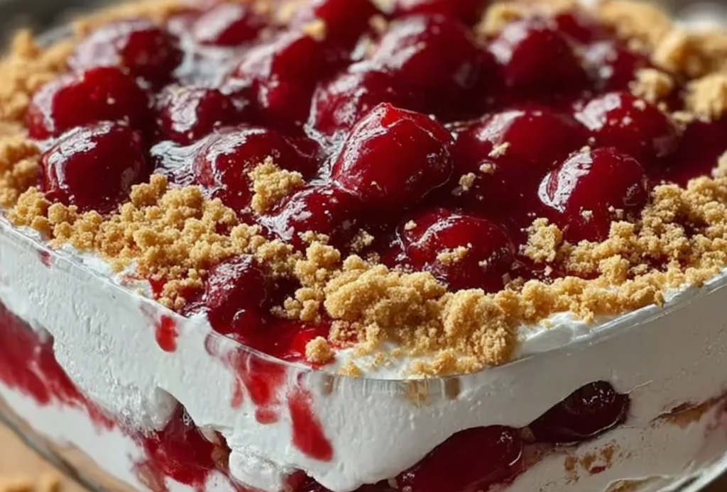 Cherry Cheesecake Fluff Dessert