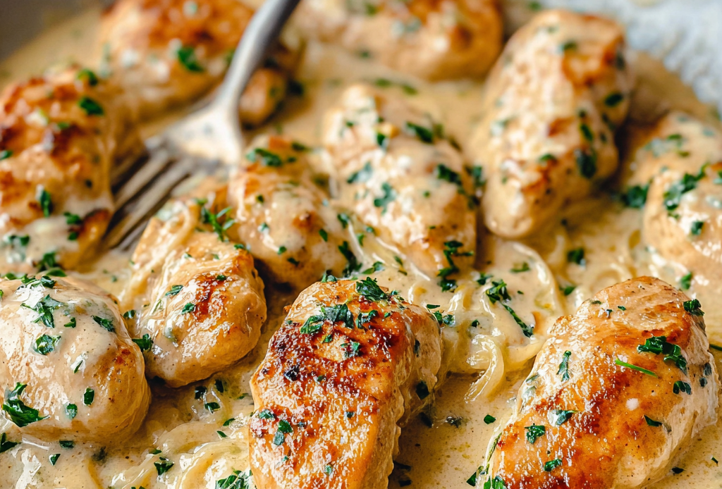 Chicken Lazone with Cream Sauce
