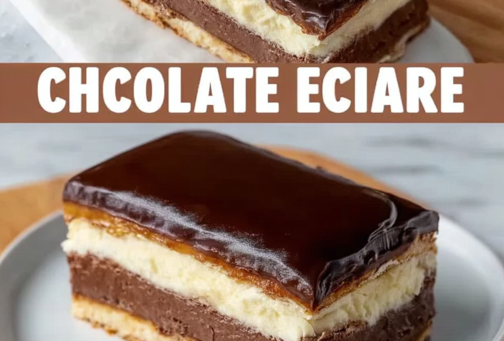 Chocolate Eclair Cake Preparation