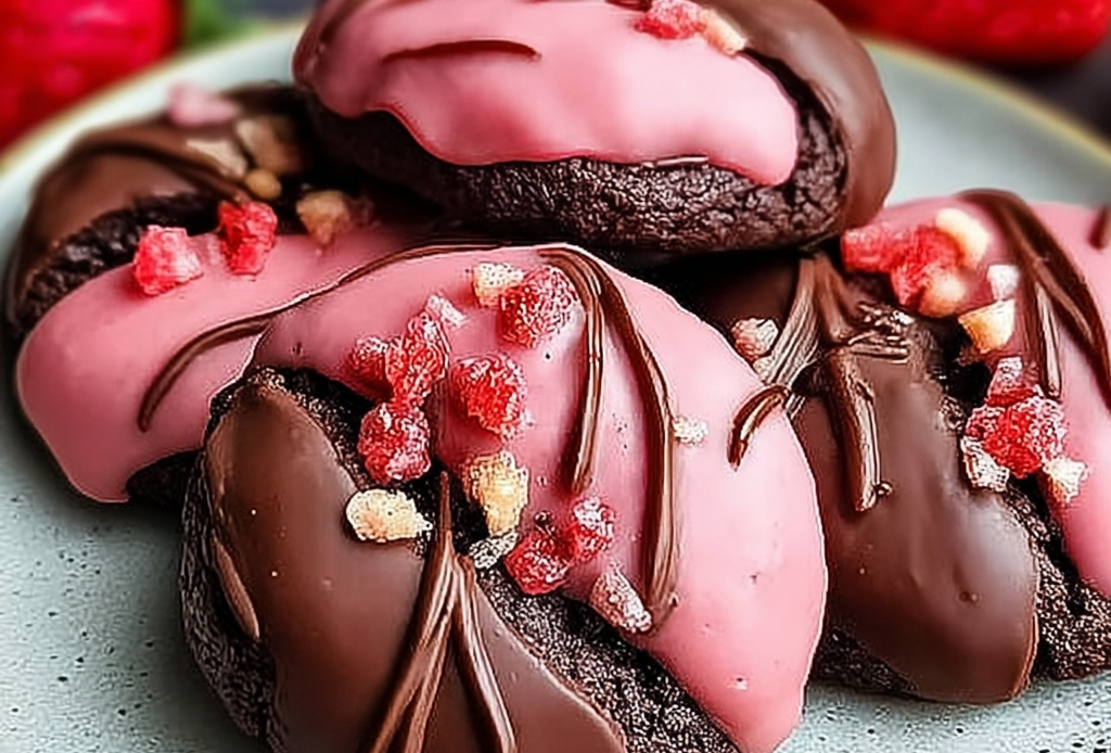 Chocolate and Strawberry Cookies