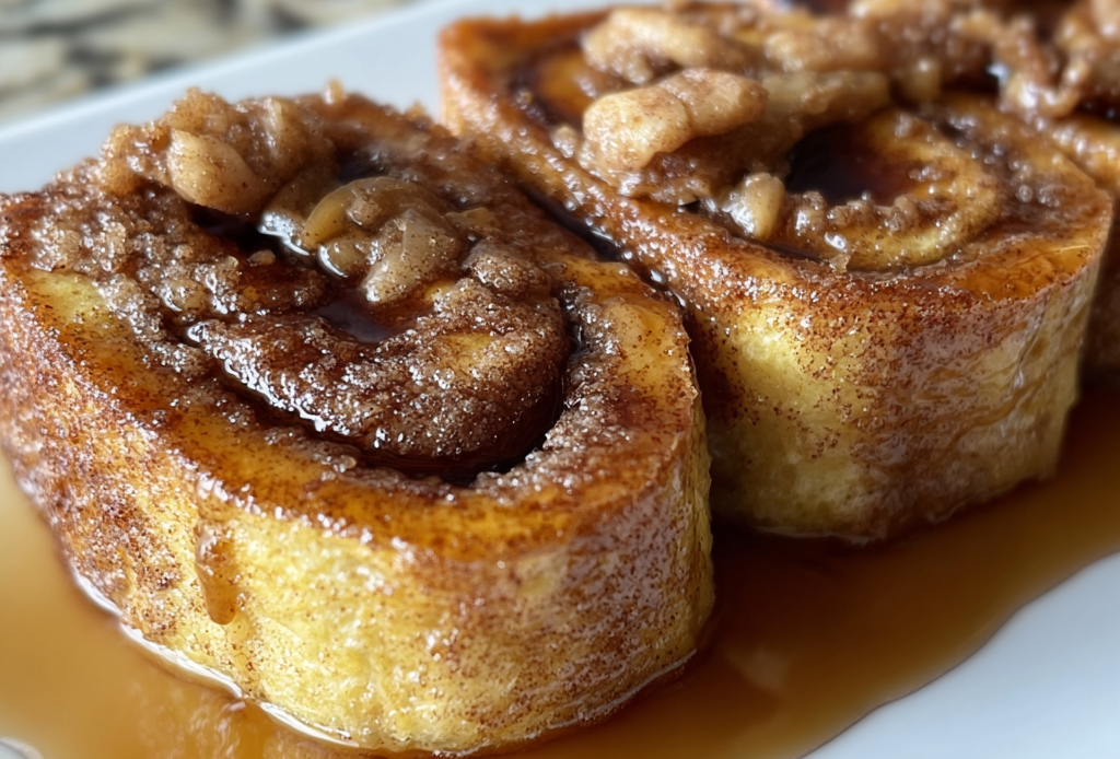 Cinnamon Roll French Toast Roll-Ups