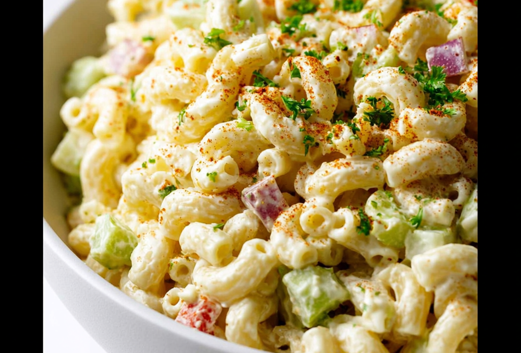 Classic Macaroni Salad Preparation
