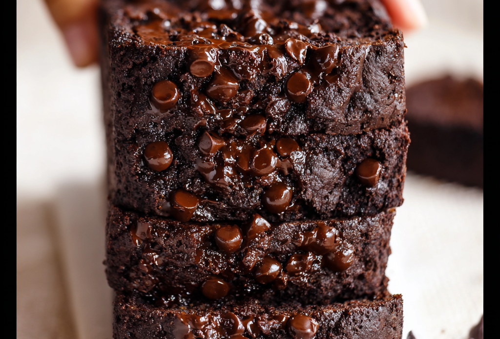 Double Chocolate Banana Bread Loaf
