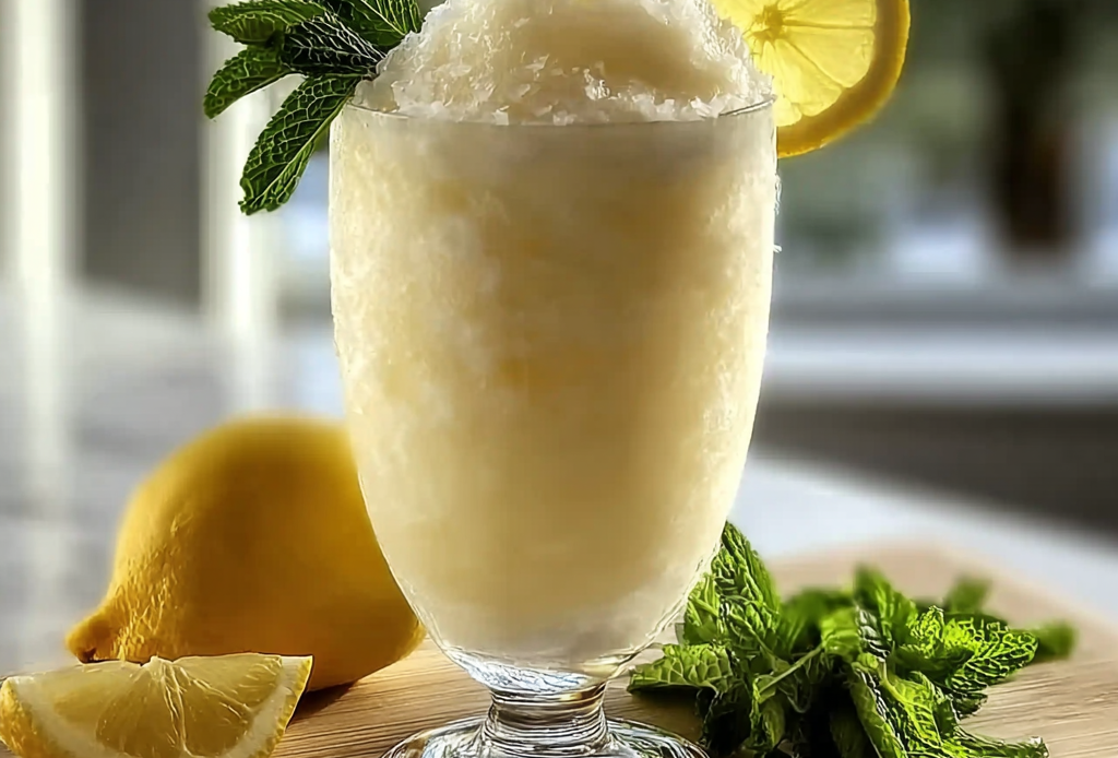 Frozen Coconut Lemonade Beverage