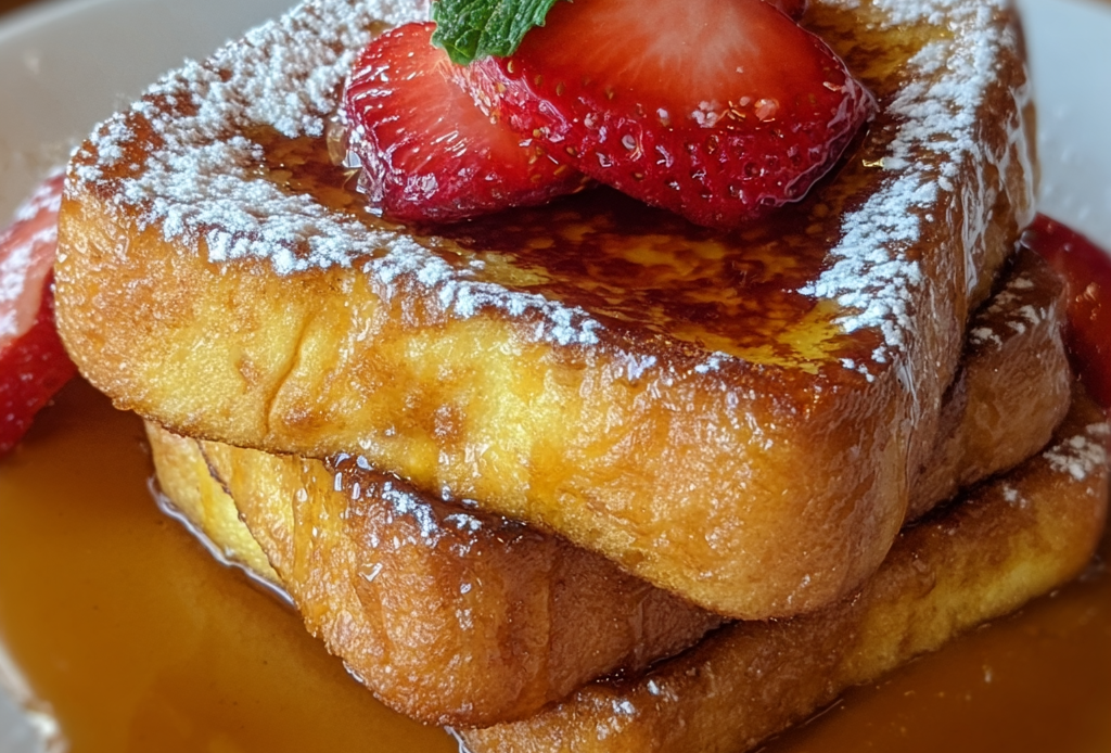 Hawaiian Roll French Toast Preparation