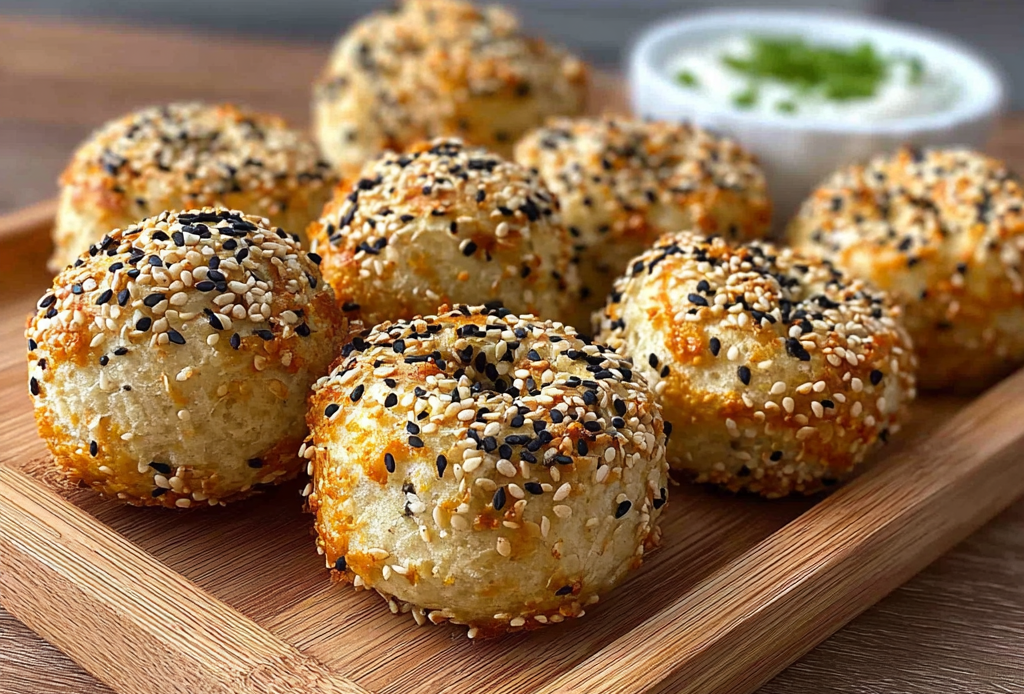 High Protein Bagel Bites Preparation