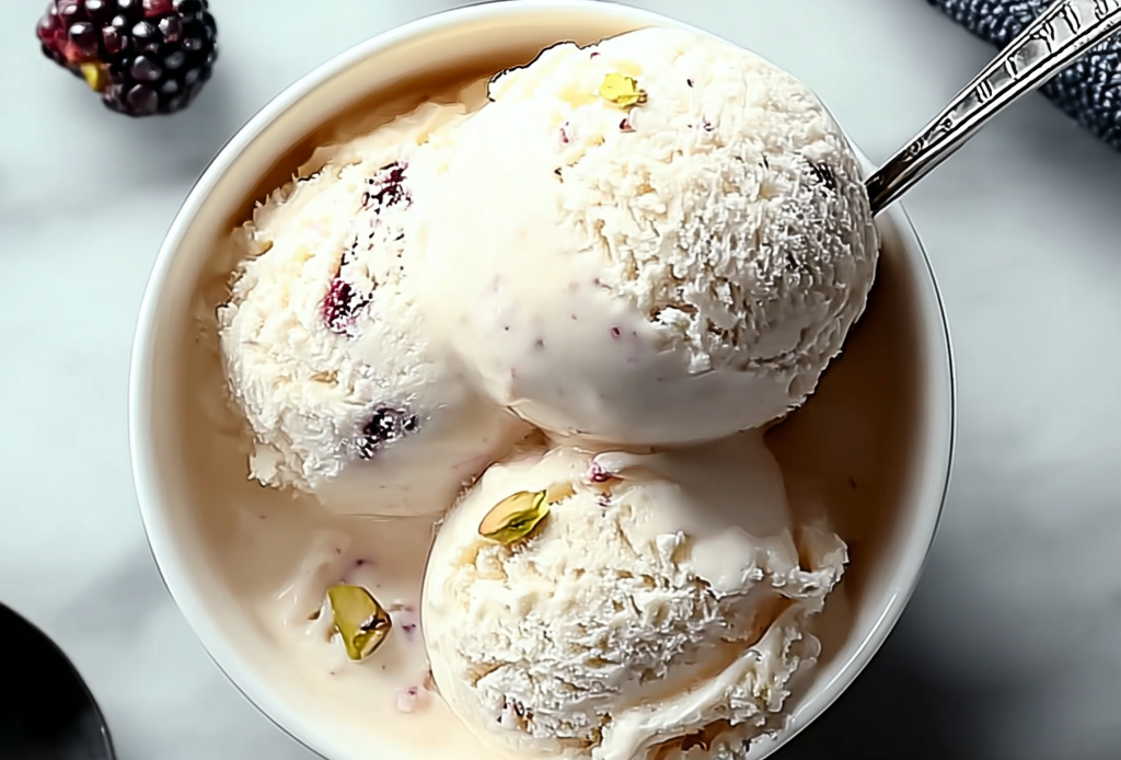 Homemade Greek Yogurt Ice Cream